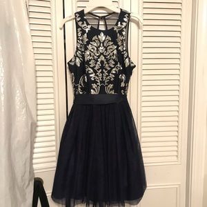 Short formal blue dress